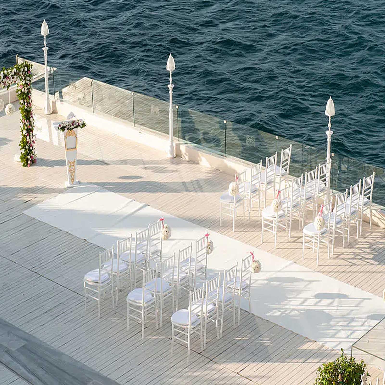 Aisle Runner White - Прочный свадебный ковер, подходит для внутренних