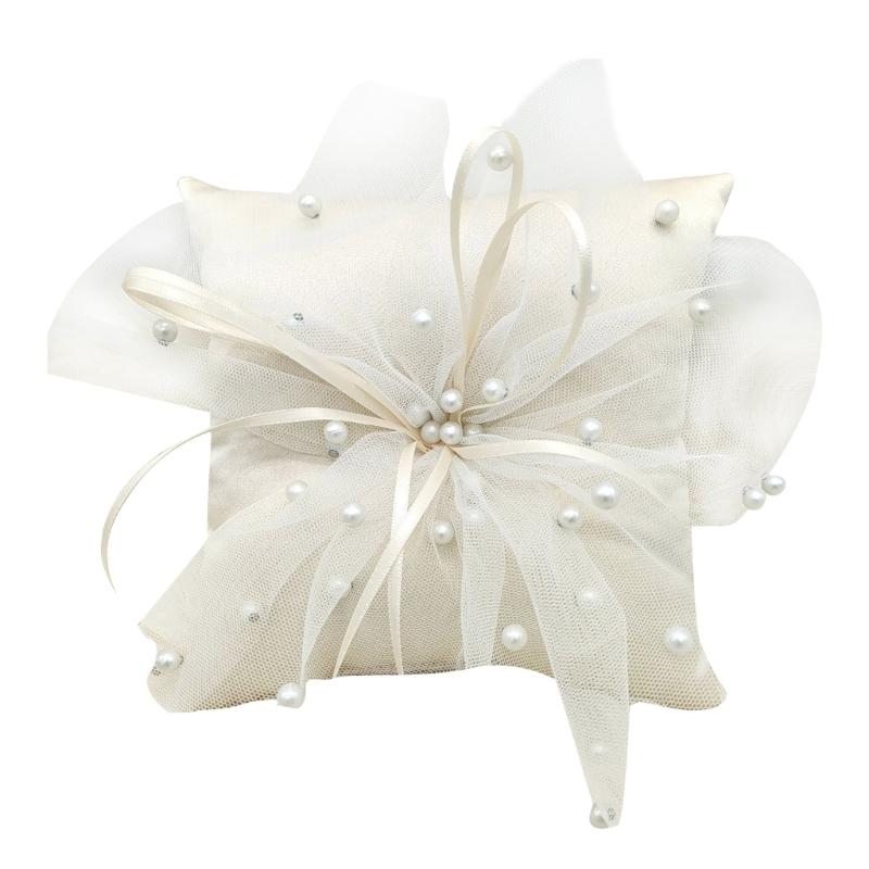 31BB Ручная жемчужная подушка  – обзор и цена Ring Bearer Pillow