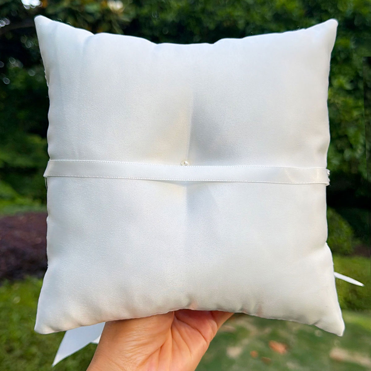 Белая кружевная подушка для об – обзор и цена Ring Bearer Pillow