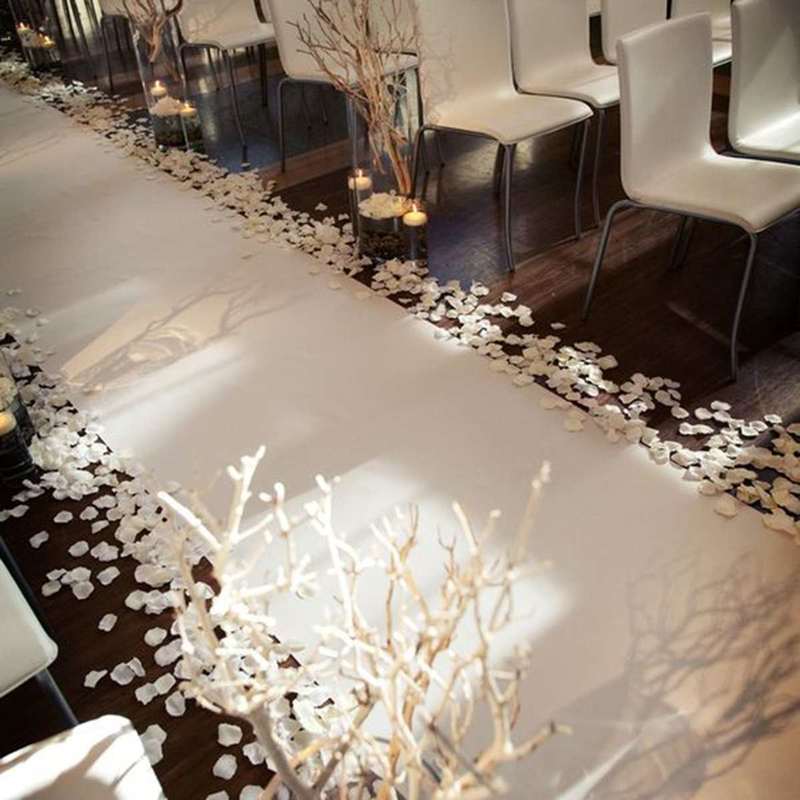 Белый ковер для свадьбы, дорож – обзор и цена Aisle Runner White