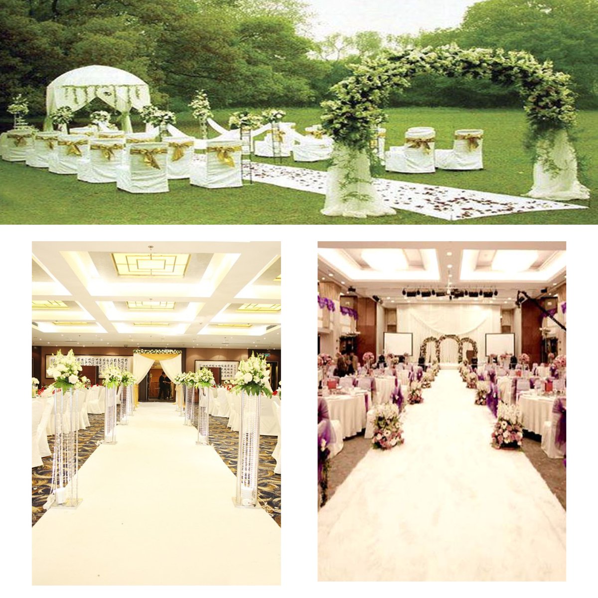 Белый ковер для свадьбы, дорож – обзор и цена Aisle Runner White
