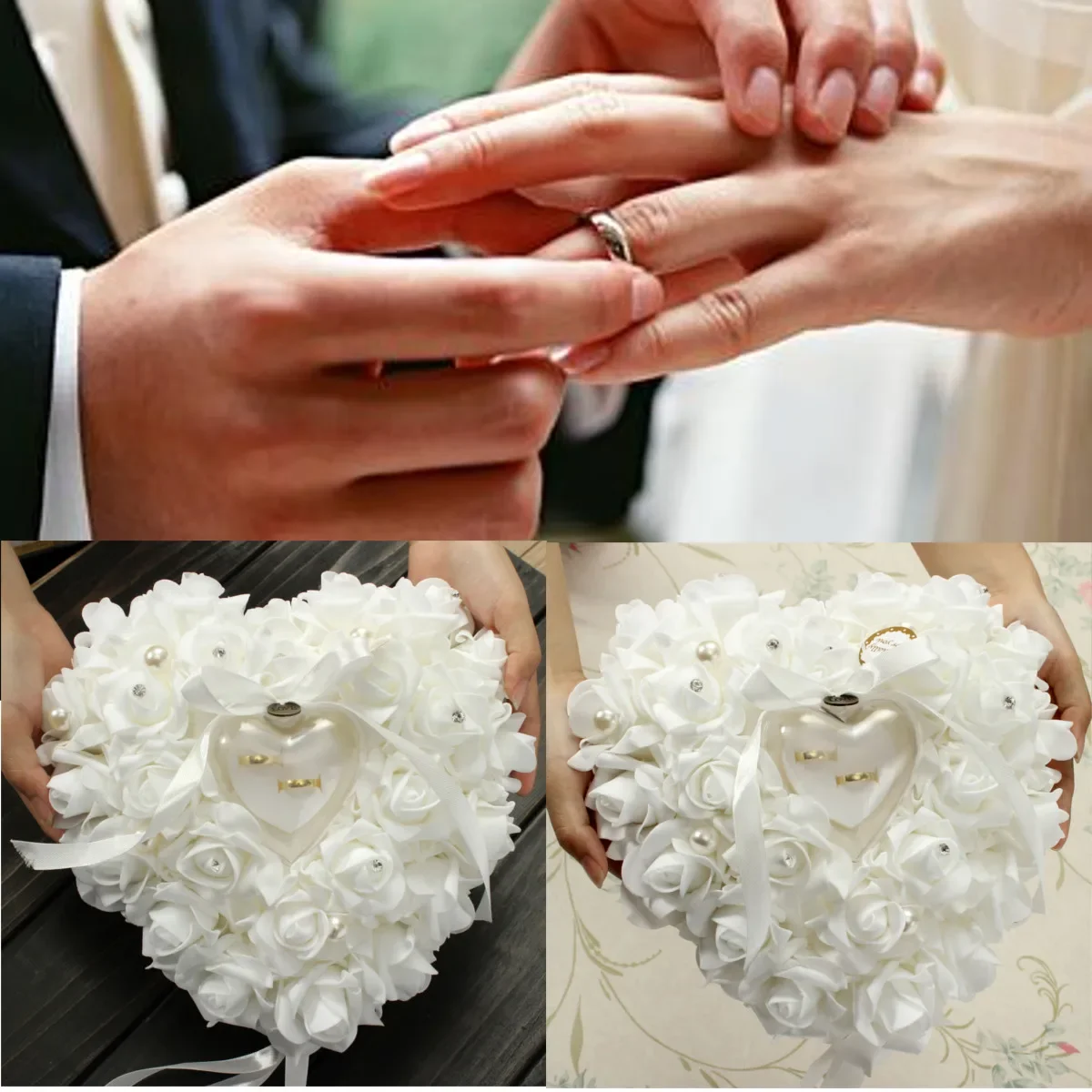 Белая подушка для кольца, держ – обзор и цена Ring Bearer Pillow
