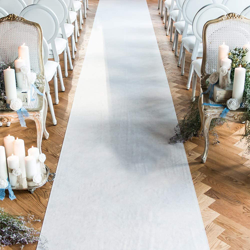 Противоскользящий свадебный ко – обзор и цена Aisle Runner White